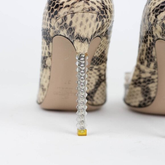 Valentino Garavani Snakeskin Heels‎ Size 37 EUR 6.5 US - Picture 16 of 16